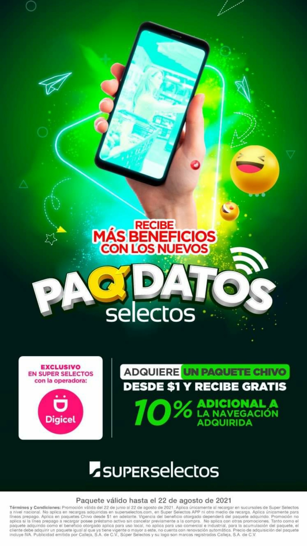 Precios Y Beneficios Nuevos PaQ Datos De Super Selectos Agosto 2021