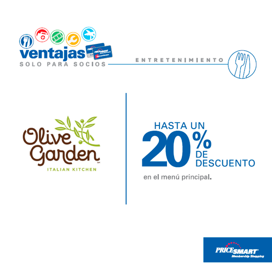 Italian Kitchen Olive Garden Promocion Con Membresia Price Smart