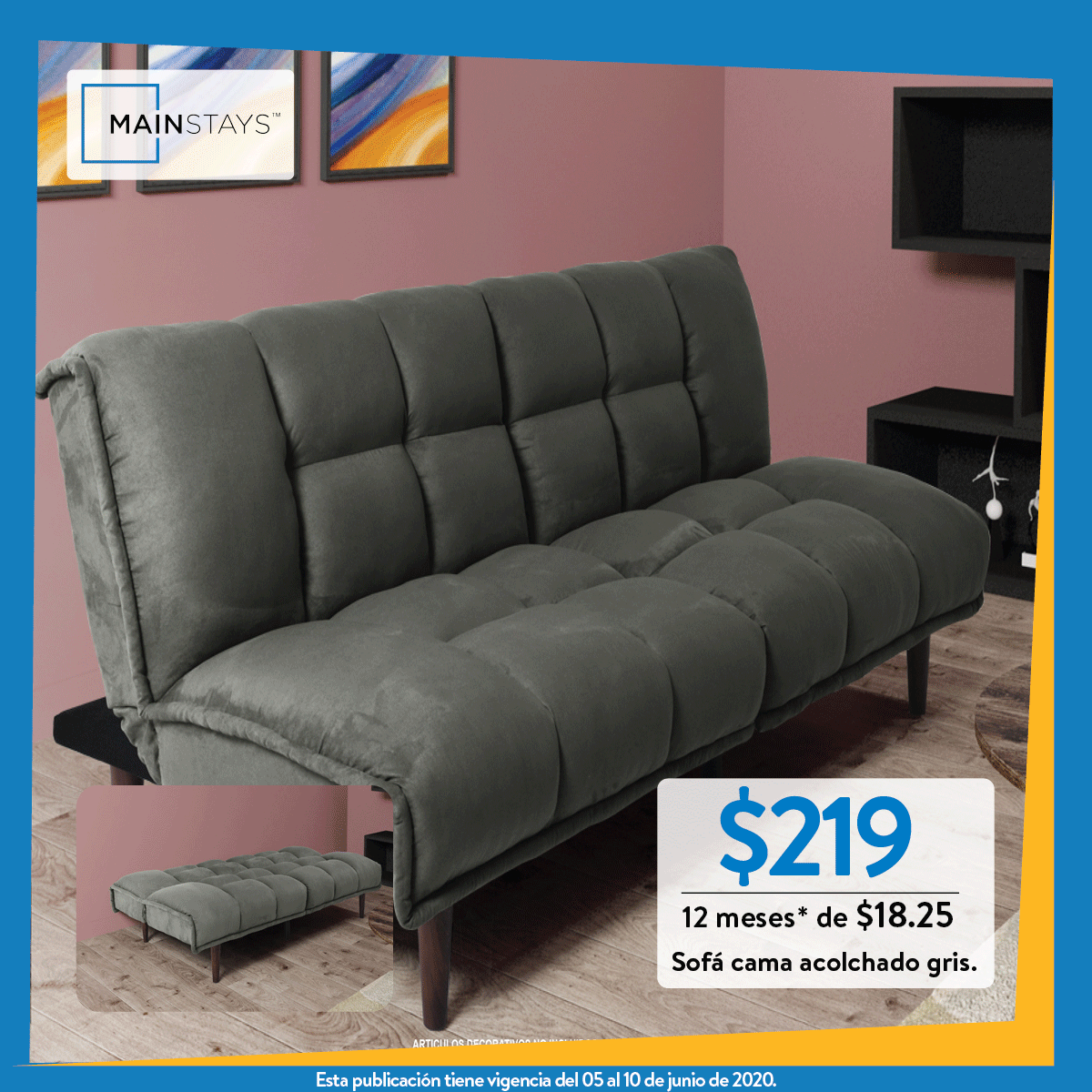 Walmart-ofertas-dia-del-padre-2020-sofa-cama - Ofertas Ahora