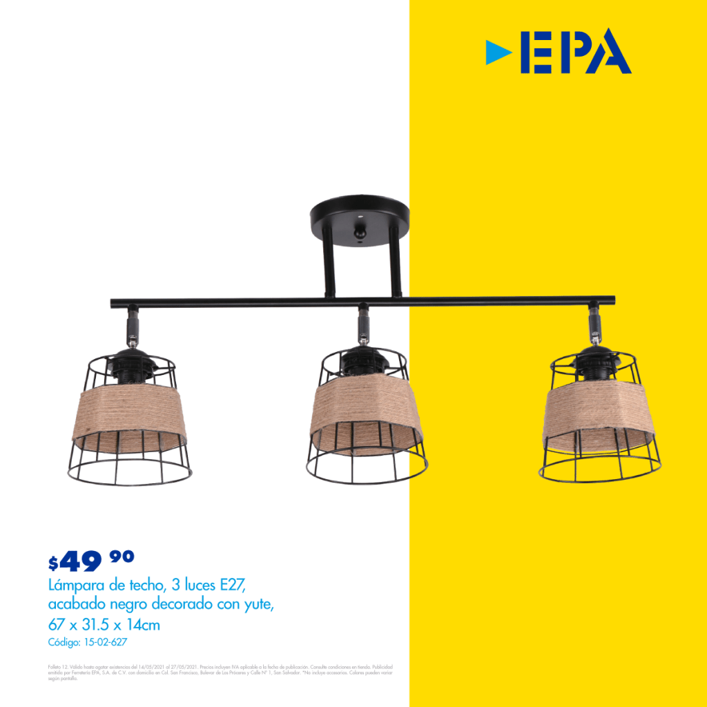 EPA Lamparas elegantes y decorativas MAYO 2021 Ofertas Ahora